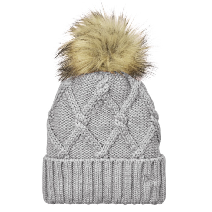 Faux Fur Pom Beanie Thumbnail