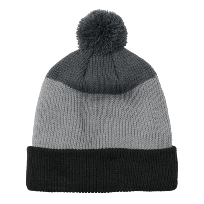 Cozy Striped Pom Beanie Thumbnail