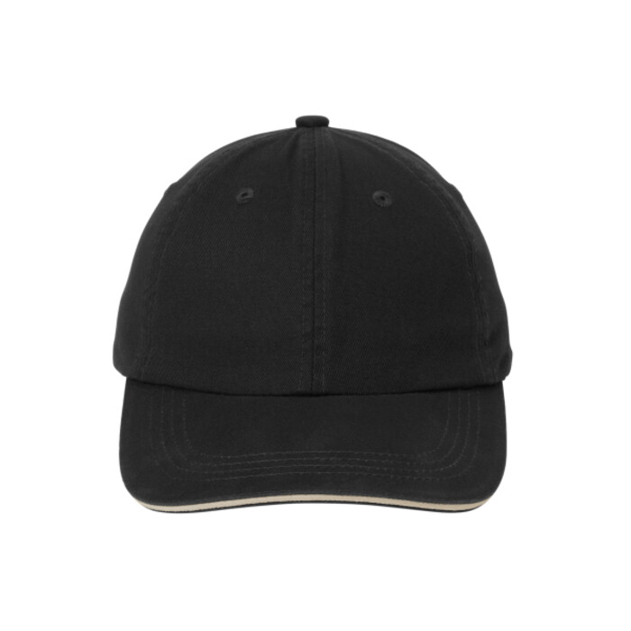 Sandwich Bill Cap with Striped Closure Thumbnail