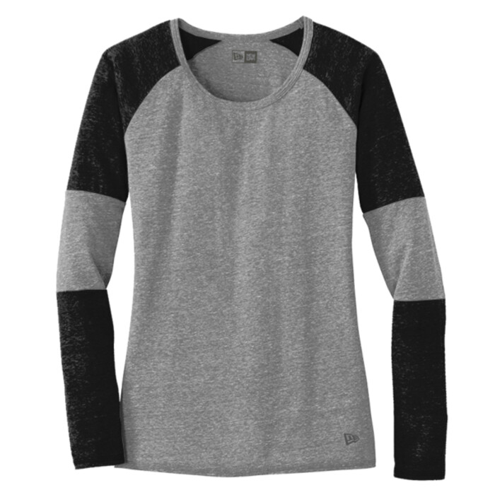 Ladies Tri Blend Performance Baseball Tee Thumbnail