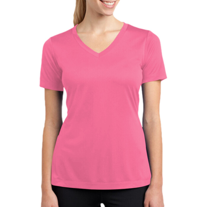Ladies Racermesh V-Neck T-Shirt Thumbnail