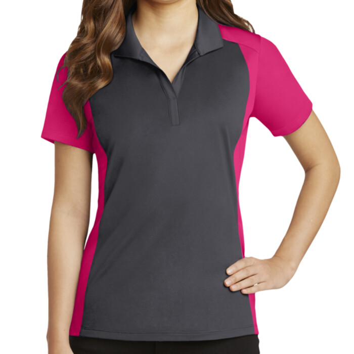Ladies Micropique Colorblock Polo Thumbnail