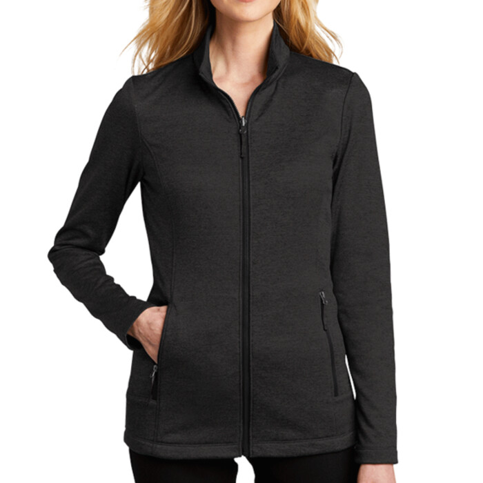 Ladies Collective Striated Fleece Jacket Thumbnail