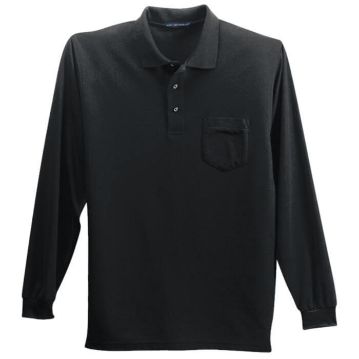 Long Sleeve Silk Touch™ Polo with Pocket Thumbnail