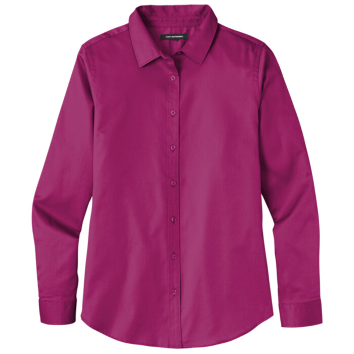 Ladies Long Sleeve SuperPro React ™ Twill Shirt Thumbnail