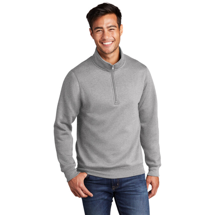 Unisex 50/50 Pullover 1/4 Zip Sweatshirt - 3 medium (ATHLETIC HEATHER) Thumbnail
