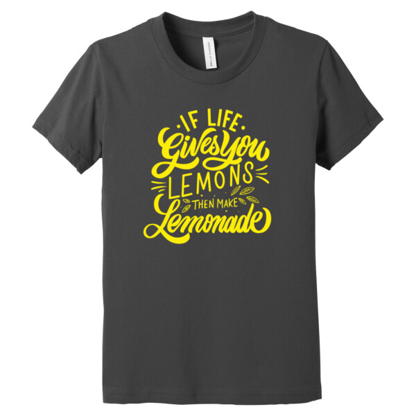 If Life Gives You Lemons Yellow - Youth Premium Cotton T-Shirt Thumbnail
