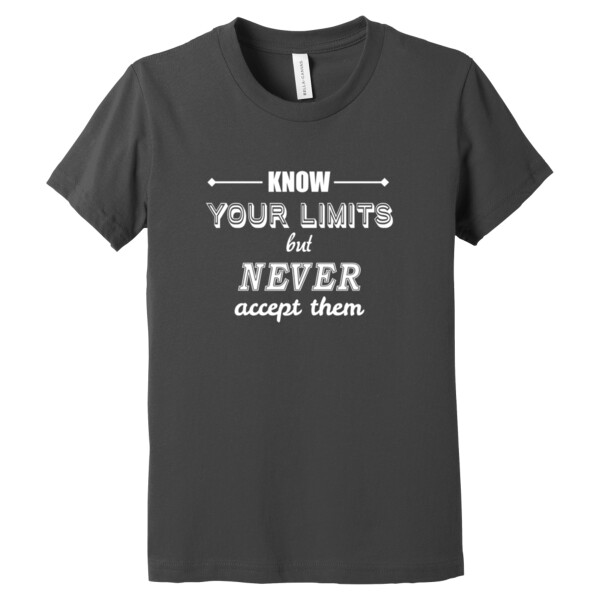 Know Your Limits - Youth Premium Cotton T-Shirt Thumbnail