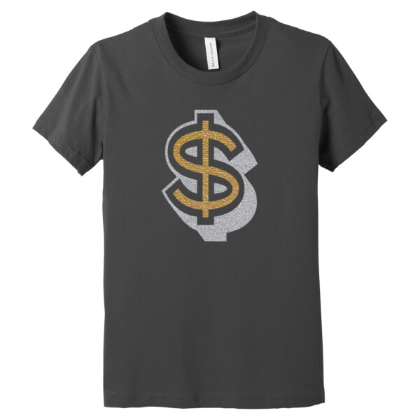 Money Mirror Gold Silver - Youth Premium Cotton T-Shirt Thumbnail