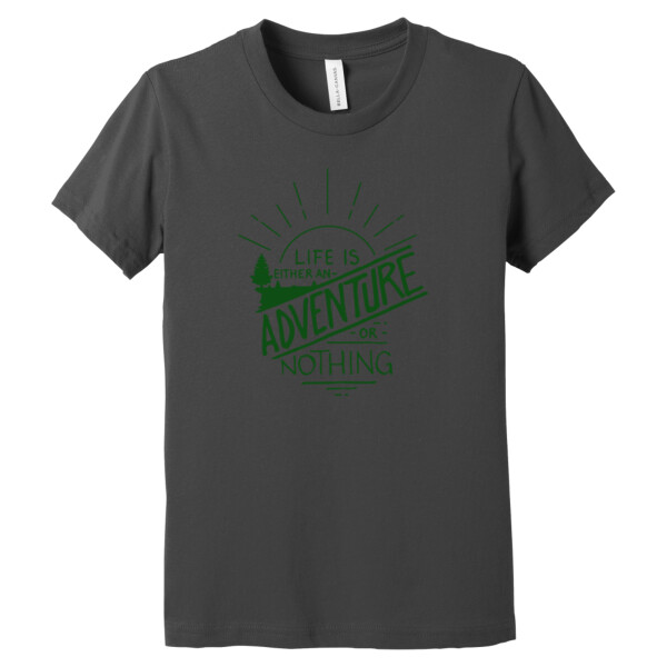 Life is an Adventure Forest Green - Youth Premium Cotton T-Shirt Thumbnail