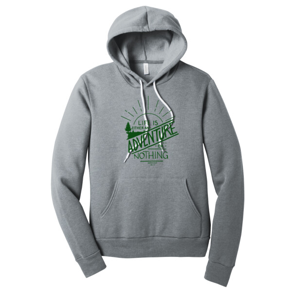Life is an Adventure Forest Green - Unisex Premium Fleece Pullover Hoodie Thumbnail