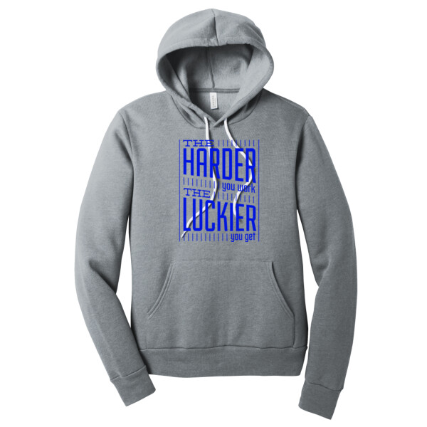 The Harder You Work The Luckier You Get Royal - Unisex Premium Fleece Pullover Hoodie Thumbnail