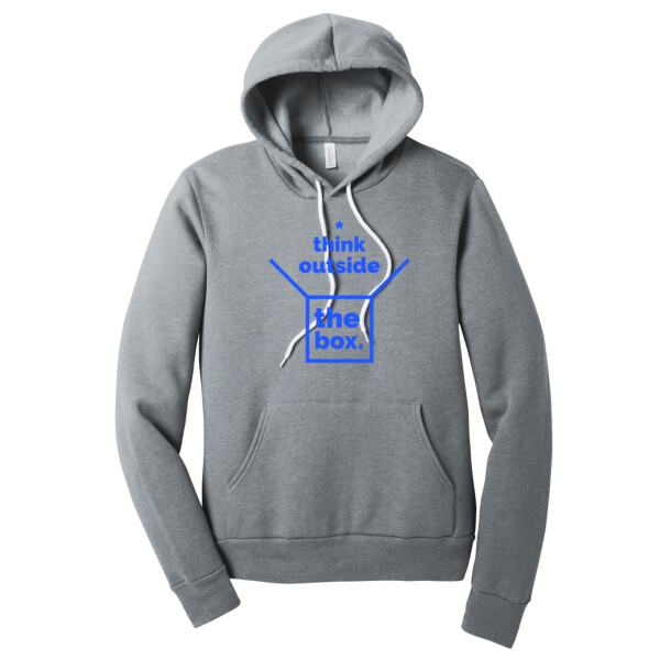 Think Outside the Box Royal - Unisex Premium Fleece Pullover Hoodie Thumbnail