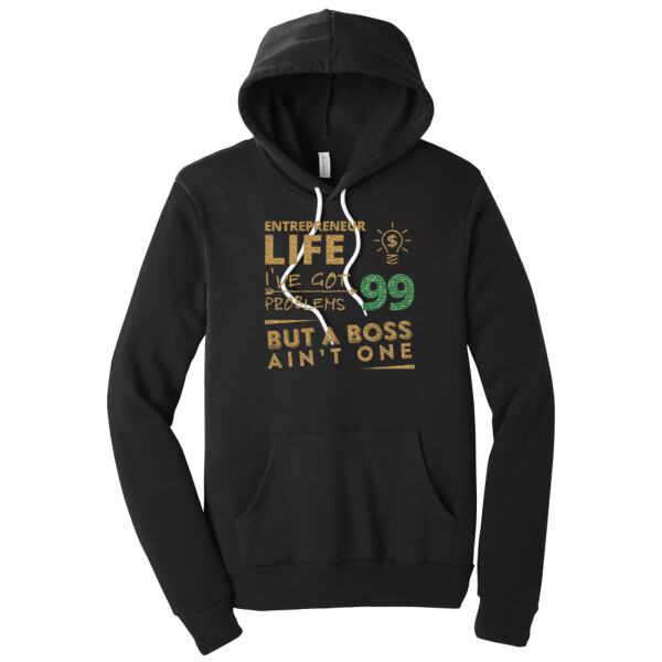 99 Problems Metallic Gold Green - Unisex Premium Fleece Pullover Hoodie Thumbnail