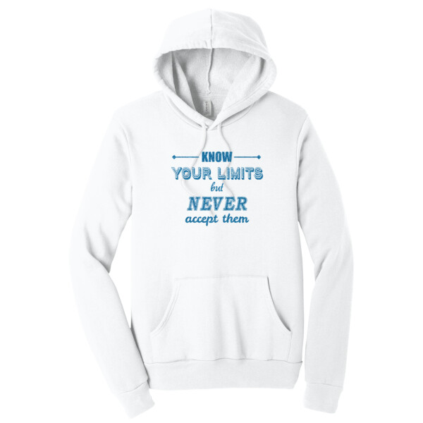 Know Your Limits Royal - Unisex Premium Fleece Pullover Hoodie Thumbnail