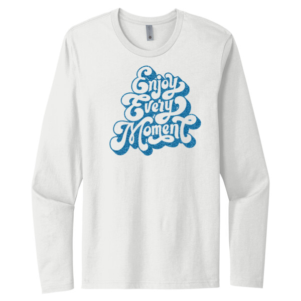 Enjoy Every Moment Royal - Unisex Premium Cotton Long Sleeve T-Shirt Thumbnail