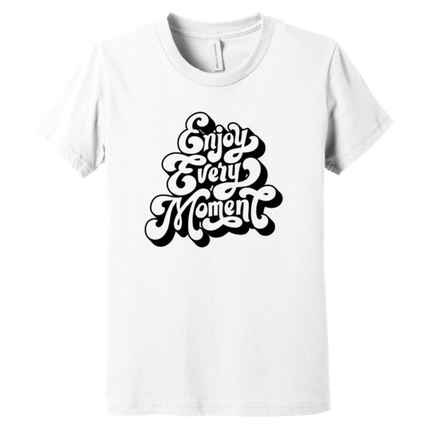 Enjoy Every Moment Black - Youth Premium Cotton T-Shirt Thumbnail