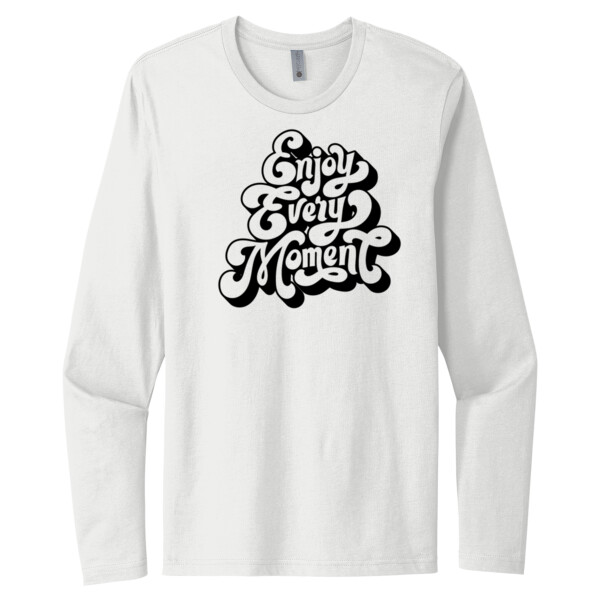 Enjoy Every Moment Black - Unisex Premium Cotton Long Sleeve T-Shirt Thumbnail
