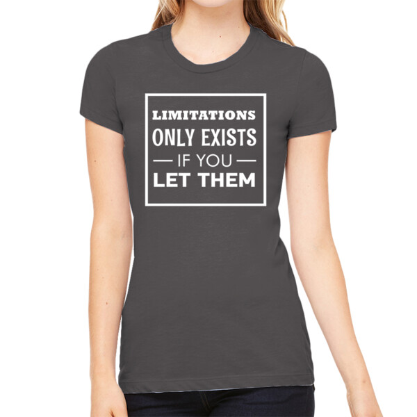 Limitation Only Exist If White - Women's Premium Cotton Slim Fit T-SHirt Thumbnail