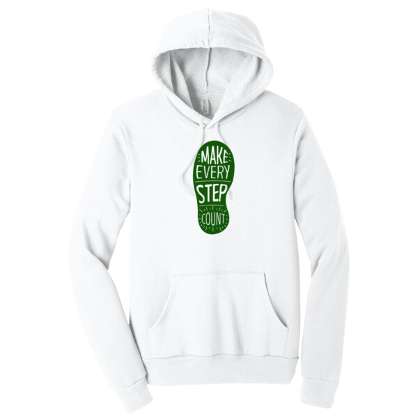 Make Every Step Count Forest Green - Unisex Premium Fleece Pullover Hoodie Thumbnail