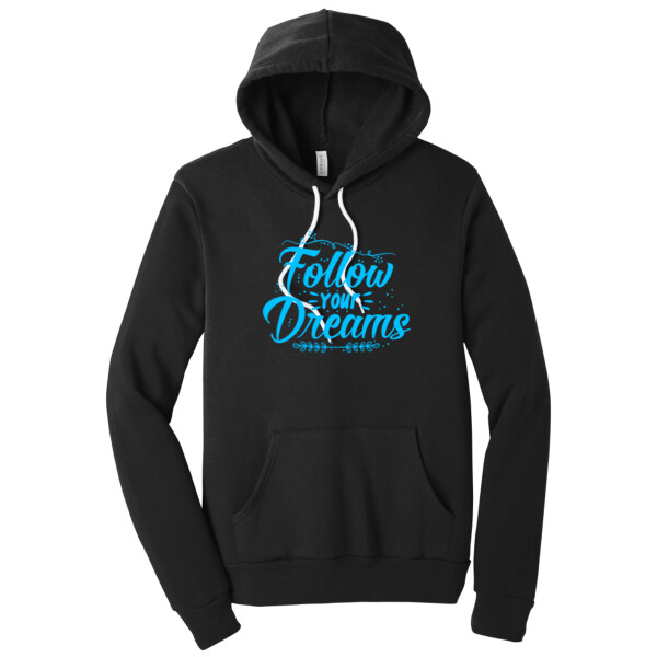 Follow Your Dreams Blue - Unisex Premium Fleece Pullover Hoodie Thumbnail