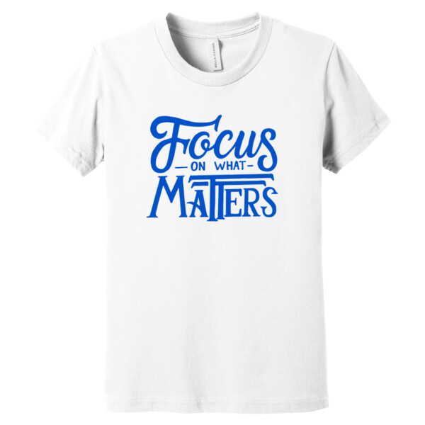 Focus on What Matters Royal - Youth Premium Cotton T-Shirt Thumbnail