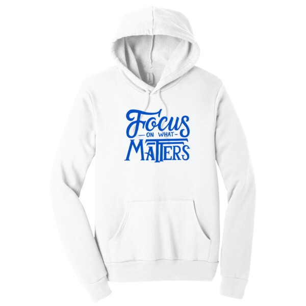 Focus on What Matters Royal - Unisex Premium Fleece Pullover Hoodie Thumbnail