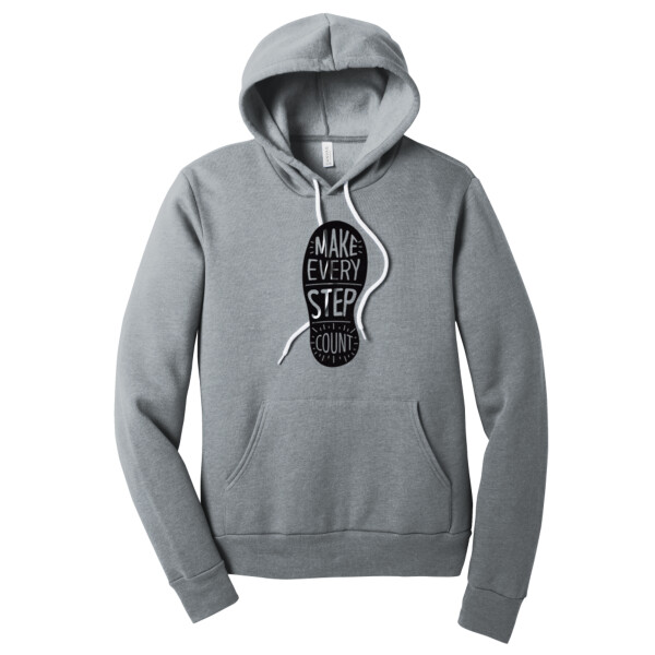 Make Every Step Count Black - Unisex Premium Fleece Pullover Hoodie Thumbnail
