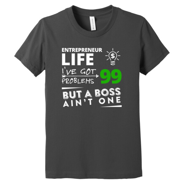 99 Problems White Green - Youth Premium Cotton T-Shirt Thumbnail