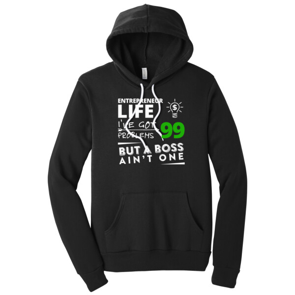 99 Problems White Green - Unisex Premium Fleece Pullover Hoodie Thumbnail