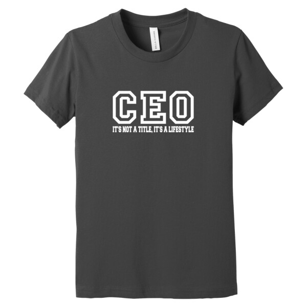 CEO White - Youth Premium Cotton T-Shirt Thumbnail