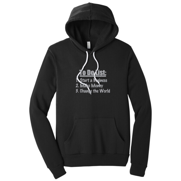 To Do List Metallic Silver - Unisex Premium Fleece Pullover Hoodie Thumbnail