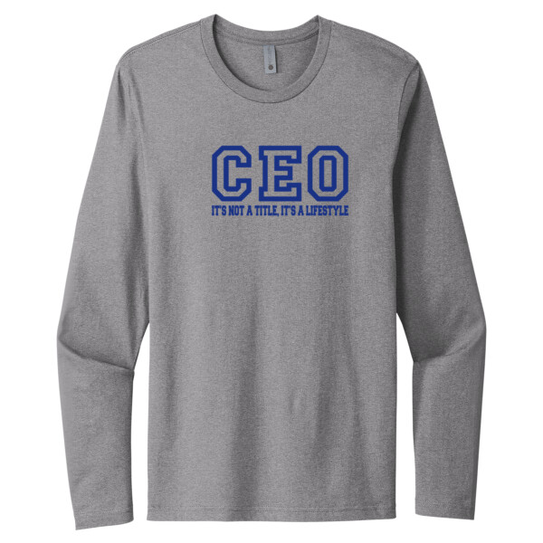 CEO Navy - Unisex Premium Cotton Long Sleeve T-Shirt Thumbnail