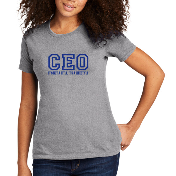 CEO Navy - Women's Premium Cotton T-Shirt Thumbnail