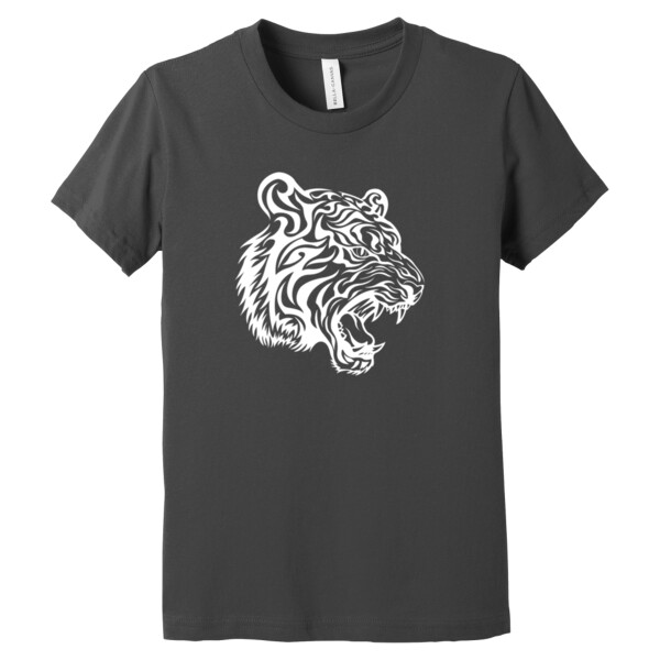 Tiger Face white - Youth Premium Cotton T-Shirt Thumbnail