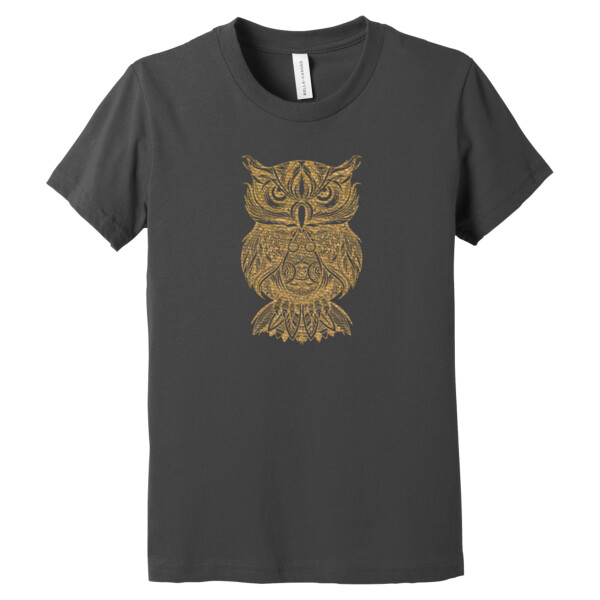 Tribal Owl Vegas Gold - Youth Premium Cotton T-Shirt Thumbnail