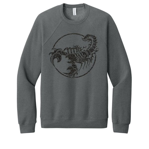 Scorpion2 - Black - Unisex Premium Fleece Crew Sweatshirt Thumbnail
