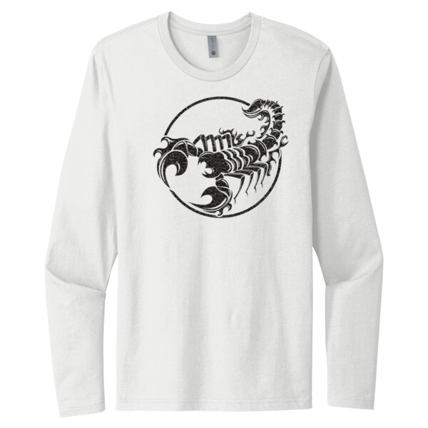 Scorpion2 - Black - Unisex Premium Cotton Long Sleeve T-Shirt Thumbnail