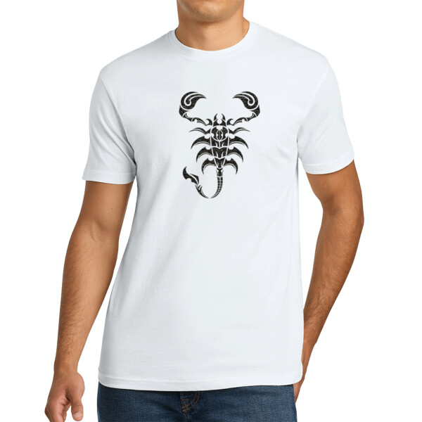 Scorpion 1 Black - Unisex Premium Cotton T-Shirt Thumbnail