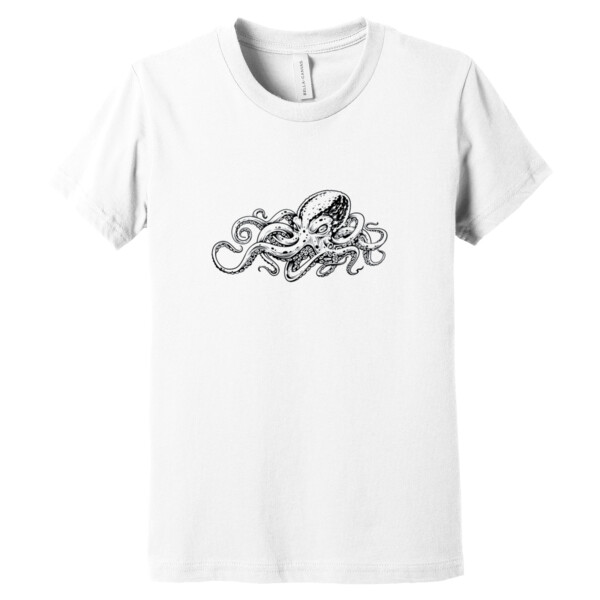 Octopus 1 Black - Youth Premium Cotton T-Shirt Thumbnail