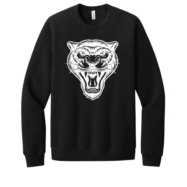 Panther 1 White - Unisex Premium Fleece Crew Sweatshirt Thumbnail