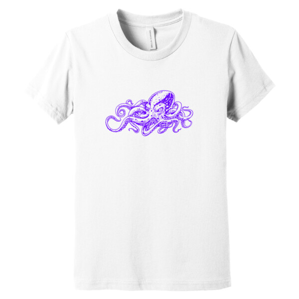 Octopus 1 Purple - Youth Premium Cotton T-Shirt Thumbnail