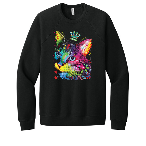 Cat Queen - Unisex Premium Fleece Crew Sweatshirt Thumbnail