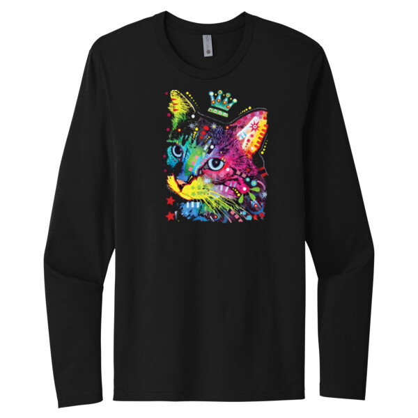 Cat Queen - Unisex Premium Cotton Long Sleeve T-Shirt Thumbnail