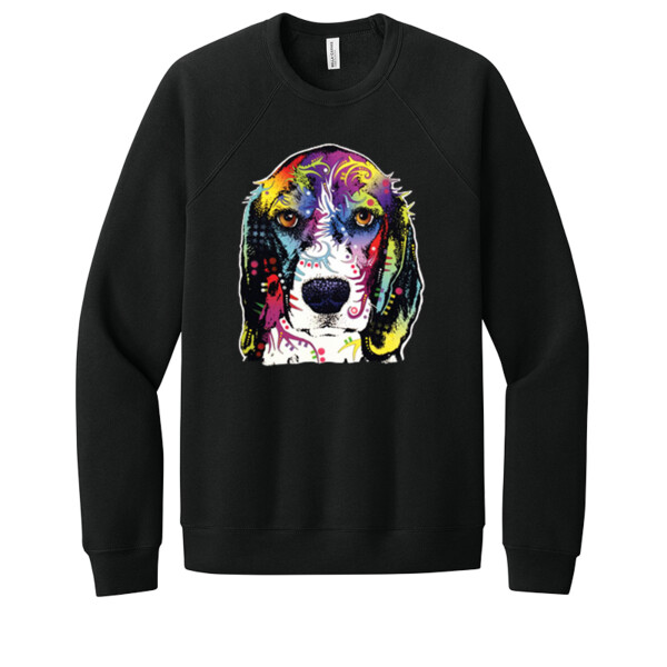 Beagle Neon - Unisex Premium Fleece Crew Sweatshirt Thumbnail