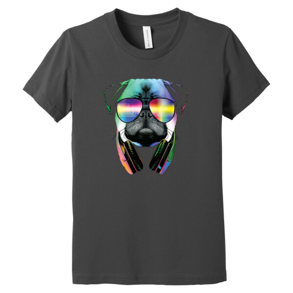 Pug DJ - Youth Premium Cotton T-Shirt Thumbnail