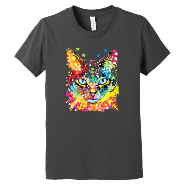 Neon Cat - Youth Premium Cotton T-Shirt Thumbnail