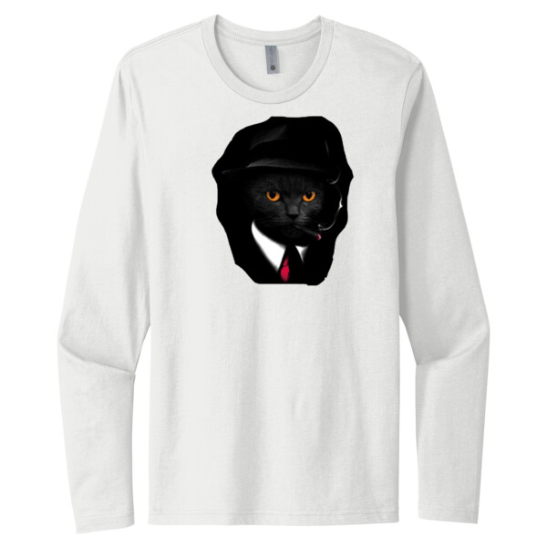 Cat Agent - Unisex Premium Cotton Long Sleeve T-Shirt Thumbnail