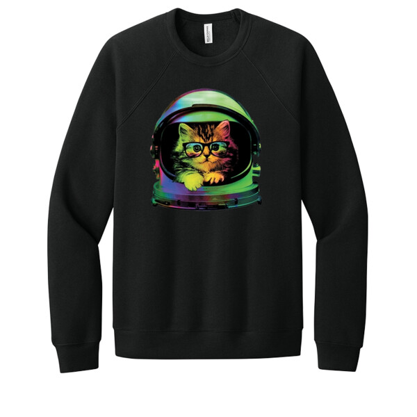 Space Kitty - Unisex Premium Fleece Crew Sweatshirt Thumbnail