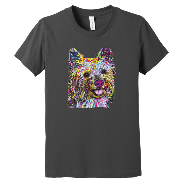 Yorkie Neon - Youth Premium Cotton T-Shirt Thumbnail